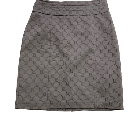 H&M | Gray Circle Print Skirt Size 12 Structured 23 Inch Length - Picture 8 of 13